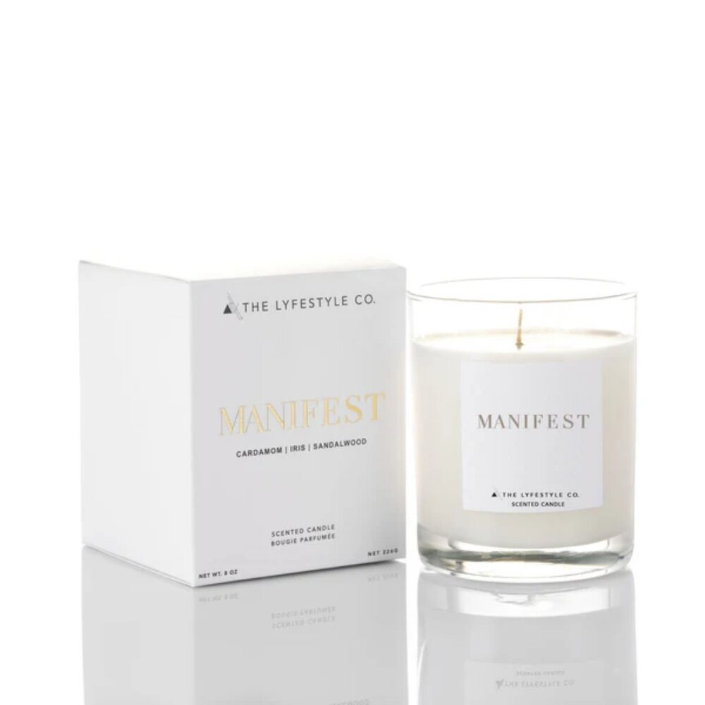 THE LYFESTYLE CO.  Manifest Scented Candle 8oz.